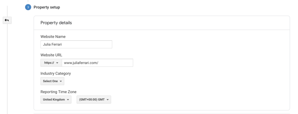 Set up Google Analytics