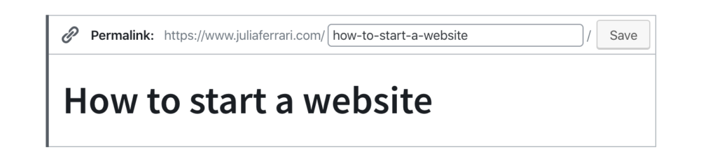 Hyperlink name